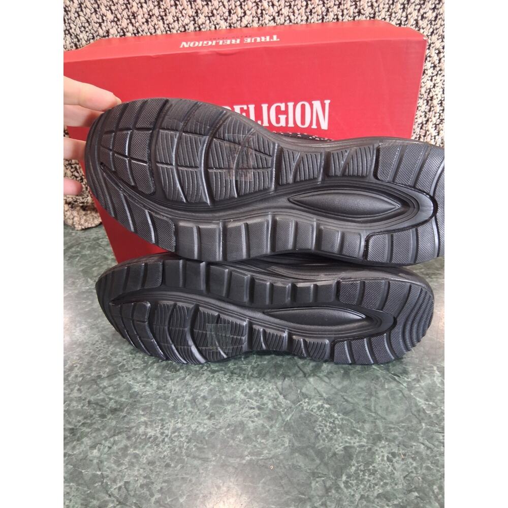 TRUE RELIGION NEW KATIE Black Bling Sparkle Women's Walking Sneaker Size 10 $79 - Picture 7 of 10